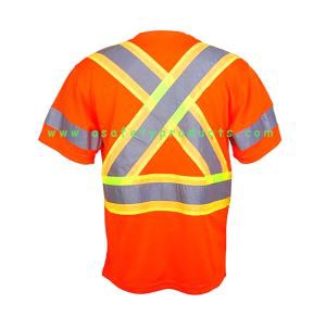 Apsauginiai marškinėliai su atspindinčiomis juostomis